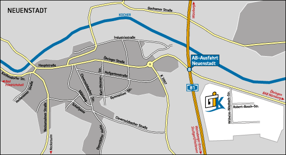 Stadtplan Neuenstadt a.K.